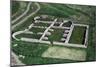 Aerial View of Ruins of Roman Fortress of Oescus, Gigen, Bulgaria-null-Mounted Giclee Print