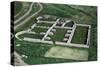 Aerial View of Ruins of Roman Fortress of Oescus, Gigen, Bulgaria-null-Stretched Canvas