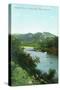 Aerial View of Russian River at Camp Rose - Healdsburg, CA-Lantern Press-Stretched Canvas