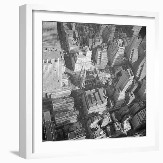 Aerial View of Saint Patrick's Cathedral-null-Framed Photographic Print