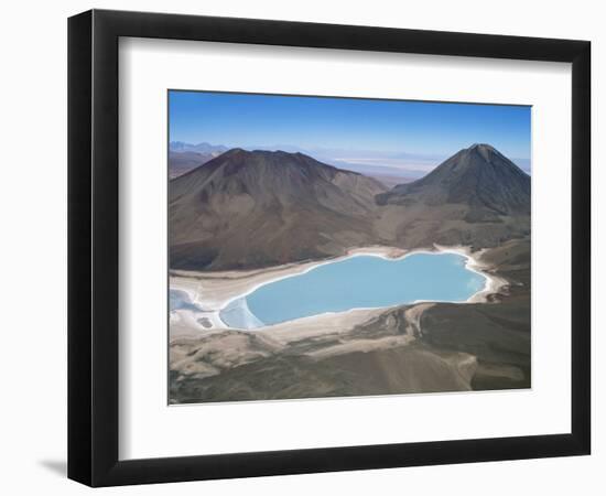 Aerial View of Salar De Uyuni Over Salt Lake, Bolivia, South America-Robert Fulton-Framed Premium Photographic Print