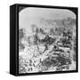 Aerial View of San Francisco Earthquake Damage-null-Framed Stretched Canvas