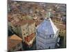 Aerial View of San Giovanni Baptistry, Piazza Del Duomo, Pistoia, Tuscany, Italy-Bruno Morandi-Mounted Photographic Print