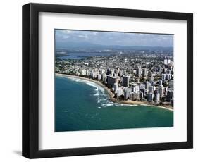 Aerial View of San Juan, Puerto Rico, West Indies, Caribbean, Central America-null-Framed Photographic Print