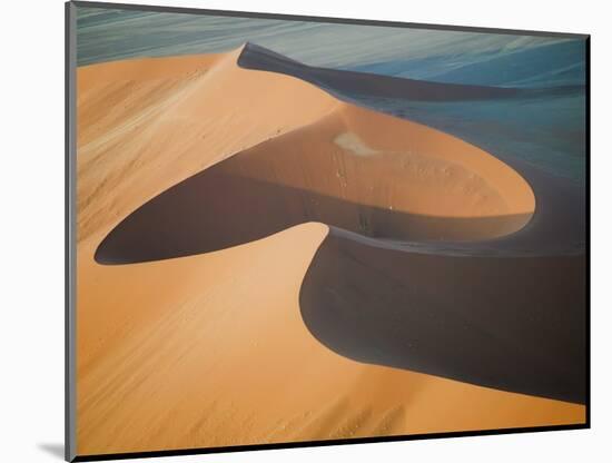 Aerial View of Sand Dunes, Great Red Sand Dunes, Soussevlei, Namibia-Ellen Anon-Mounted Photographic Print