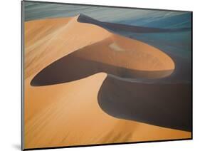 Aerial View of Sand Dunes, Great Red Sand Dunes, Soussevlei, Namibia-Ellen Anon-Mounted Photographic Print