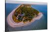 Aerial view of Sanibel Island Lighthouse, Sanibel Island, Lee County, Florida, USA-null-Stretched Canvas