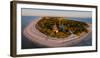 Aerial view of Sanibel Island Lighthouse, Sanibel Island, Lee County, Florida, USA-null-Framed Photographic Print