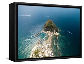 Aerial View of Sant'angelo in Ischia Island in Italy-Filipe Frazao-Framed Stretched Canvas