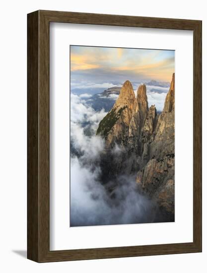 Aerial View of Santner Peak at Sunset-Roberto Moiola-Framed Photographic Print