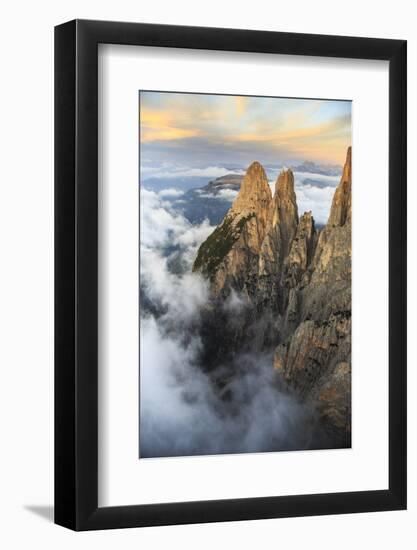 Aerial View of Santner Peak at Sunset-Roberto Moiola-Framed Photographic Print