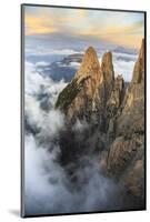 Aerial View of Santner Peak at Sunset-Roberto Moiola-Mounted Photographic Print