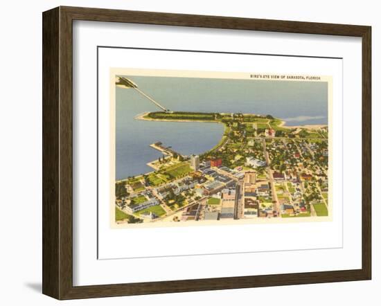 Aerial View of Sarasota, Florida-null-Framed Art Print