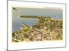 Aerial View of Sarasota, Florida-null-Mounted Art Print