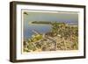 Aerial View of Sarasota, Florida-null-Framed Art Print