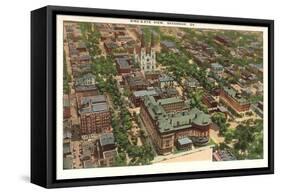 Aerial View of Savannah, Georgia-null-Framed Stretched Canvas