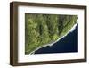 Aerial View of Scenic Road along Coast of Maui, Hawaii.-iofoto-Framed Photographic Print