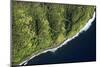 Aerial View of Scenic Road along Coast of Maui, Hawaii.-iofoto-Mounted Photographic Print