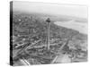 Aerial View of Seattle and Space Needle, 1962-null-Stretched Canvas