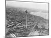 Aerial View of Seattle and Space Needle, 1962-null-Mounted Photographic Print