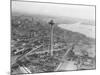 Aerial View of Seattle and Space Needle, 1962-null-Mounted Photographic Print