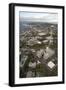 Aerial View of Seattle Center, Space Needle, and Puget Sound, Seattle, Washington, USA-Merrill Images-Framed Photographic Print