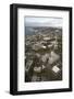 Aerial View of Seattle Center, Space Needle, and Puget Sound, Seattle, Washington, USA-Merrill Images-Framed Photographic Print