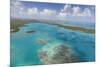 Aerial View of Sections of Reef Scattered Along the Rugged Coastline of Antigua-Roberto Moiola-Mounted Photographic Print