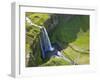 Aerial View of Seljalandsfoss, Seljaland, Iceland-Peter Adams-Framed Photographic Print