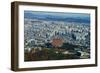 Aerial view of Seoul South Korea Skyline Asia - view from Seoul Tower hilltop-null-Framed Photographic Print