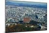 Aerial view of Seoul South Korea Skyline Asia - view from Seoul Tower hilltop-null-Mounted Photographic Print