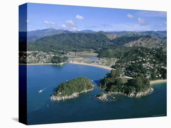 Aerial View of Separation Point Near Golden Bay, Nelson, New Zealand-D H Webster-Stretched Canvas