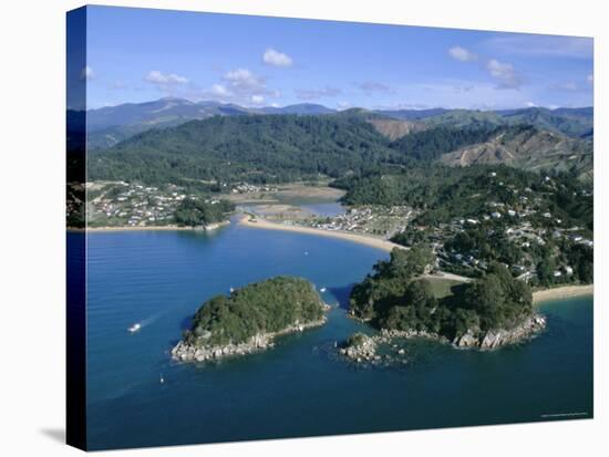 Aerial View of Separation Point Near Golden Bay, Nelson, New Zealand-D H Webster-Stretched Canvas