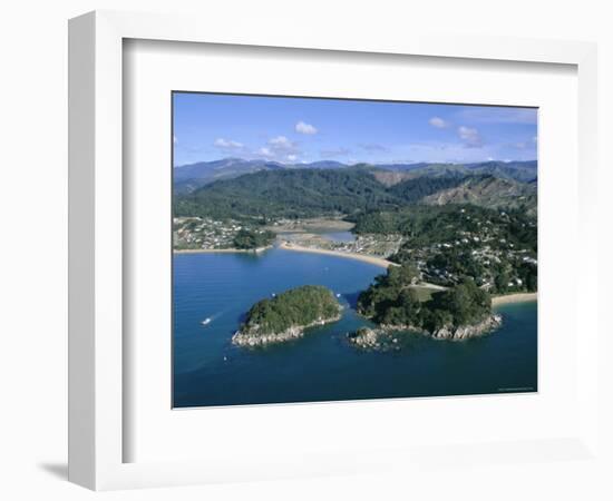 Aerial View of Separation Point Near Golden Bay, Nelson, New Zealand-D H Webster-Framed Photographic Print