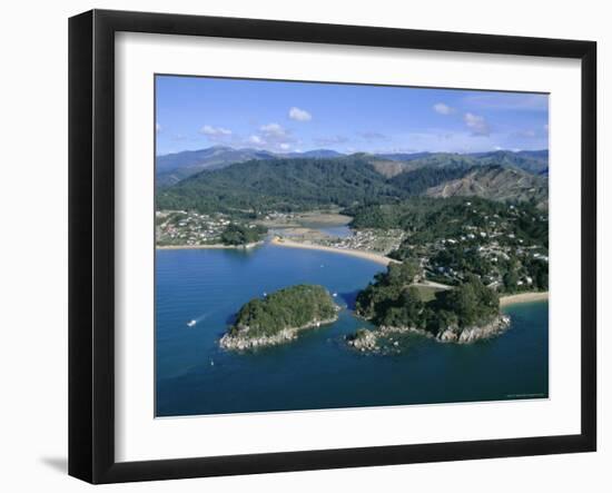 Aerial View of Separation Point Near Golden Bay, Nelson, New Zealand-D H Webster-Framed Photographic Print