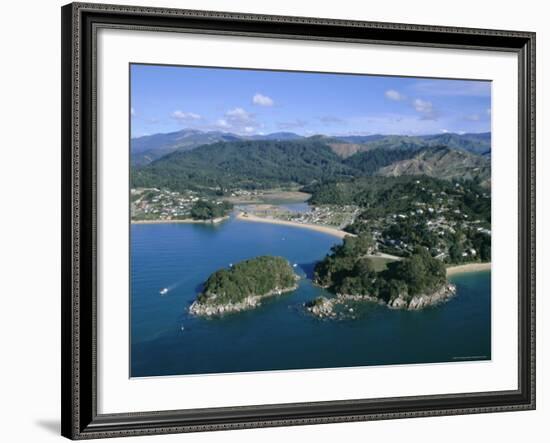 Aerial View of Separation Point Near Golden Bay, Nelson, New Zealand-D H Webster-Framed Photographic Print