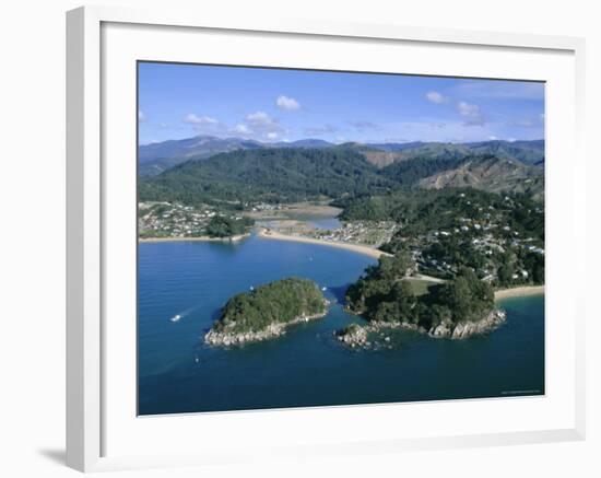 Aerial View of Separation Point Near Golden Bay, Nelson, New Zealand-D H Webster-Framed Photographic Print