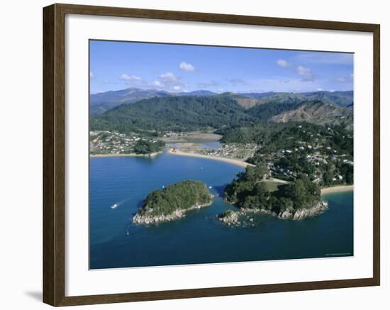 Aerial View of Separation Point Near Golden Bay, Nelson, New Zealand-D H Webster-Framed Photographic Print