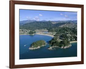 Aerial View of Separation Point Near Golden Bay, Nelson, New Zealand-D H Webster-Framed Photographic Print