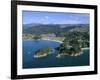 Aerial View of Separation Point Near Golden Bay, Nelson, New Zealand-D H Webster-Framed Photographic Print