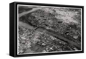 Aerial View of Seville, Spain, from a Zeppelin, 1929-null-Framed Stretched Canvas