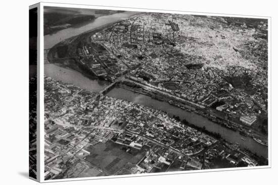 Aerial View of Seville, Spain, from a Zeppelin, 1929-null-Stretched Canvas