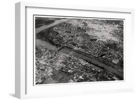 Aerial View of Seville, Spain, from a Zeppelin, 1929-null-Framed Giclee Print