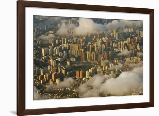 Aerial view of Shanghai, China-Keren Su-Framed Photographic Print