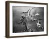 Aerial View of Ships Building a Dyke-null-Framed Photographic Print
