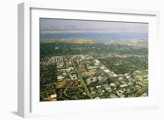 Aerial View of Silicon Valley-David-Framed Photographic Print