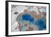 Aerial View of Silt and Turquoise Water in an Alaska Glacier, Alaska-Joseph Sohm-Framed Photographic Print