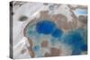 Aerial View of Silt and Turquoise Water in an Alaska Glacier, Alaska-Joseph Sohm-Stretched Canvas