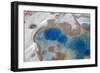 Aerial View of Silt and Turquoise Water in an Alaska Glacier, Alaska-Joseph Sohm-Framed Photographic Print