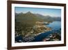 Aerial view of Sitka, Baranof Island, Alexander Archipelago, Southeast Alaska, USA-Mark A Johnson-Framed Photographic Print